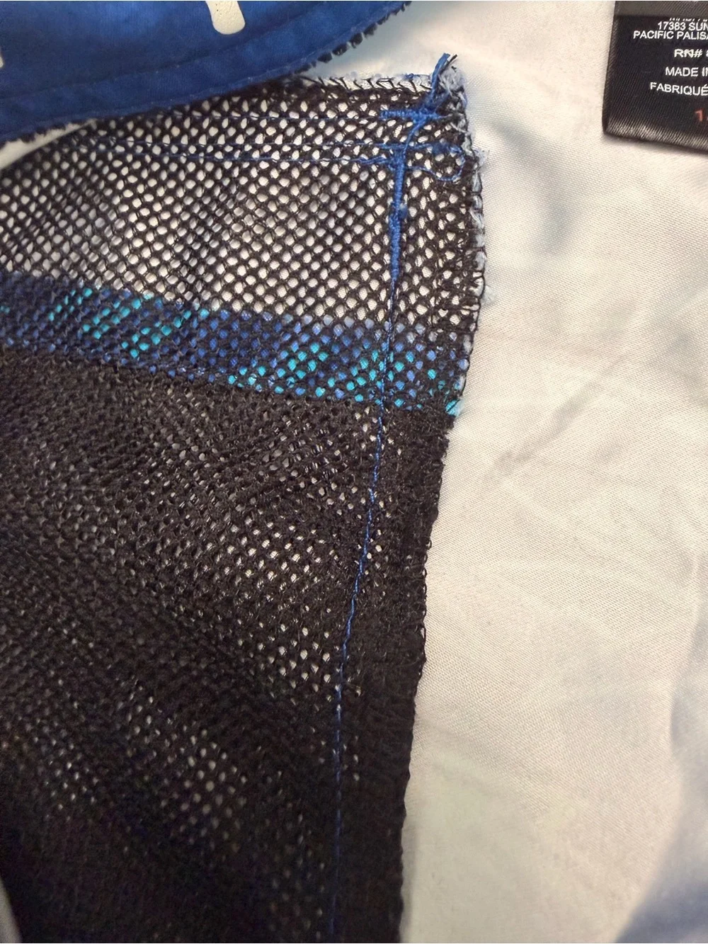 Maui and Sons Blue Shark-Print Boys size 14 Swim Trunks